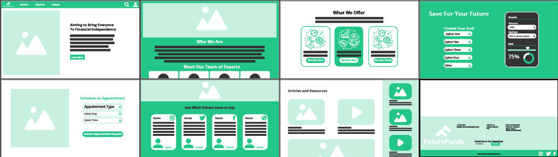 Full Website Wireframe